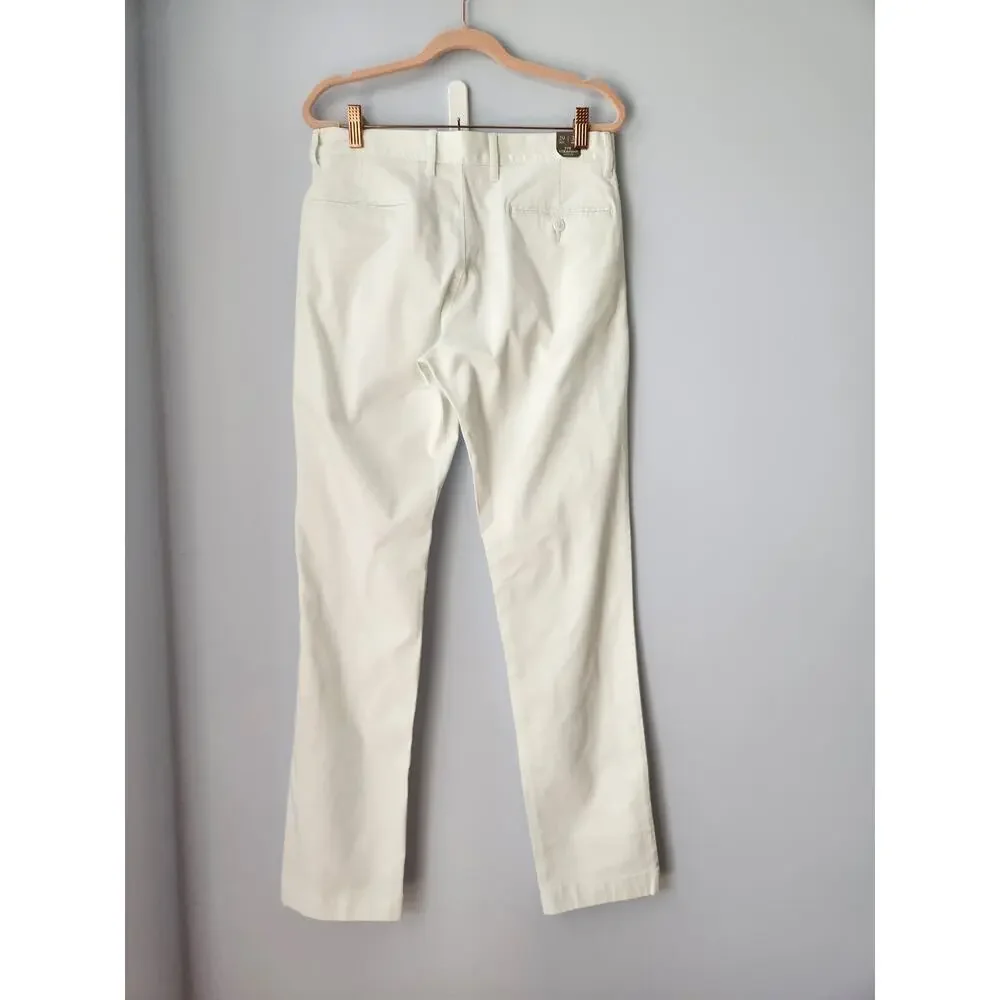 NWT J. Crew Men's 770™ Straight-fit stretch chino pant White 29/32